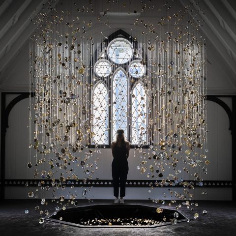 Philippa Jones' installation at the Alexander Mortuary Chapel of All Souls in Bonavista for the 2021 Bonavista Biennale . Photos by @greg.locke . Photo by Greg Locke © 2021.
