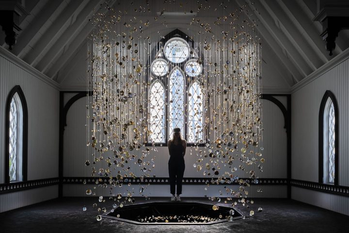 Philippa Jones' installation at the Alexander Mortuary Chapel of All Souls in Bonavista for the 2021 Bonavista Biennale . Photos by @greg.locke . Photo by Greg Locke © 2021.